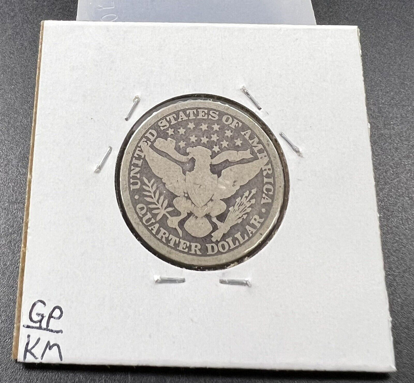1892 Barber Silver Quarter Coin Choice Good Circ First Year of Type
