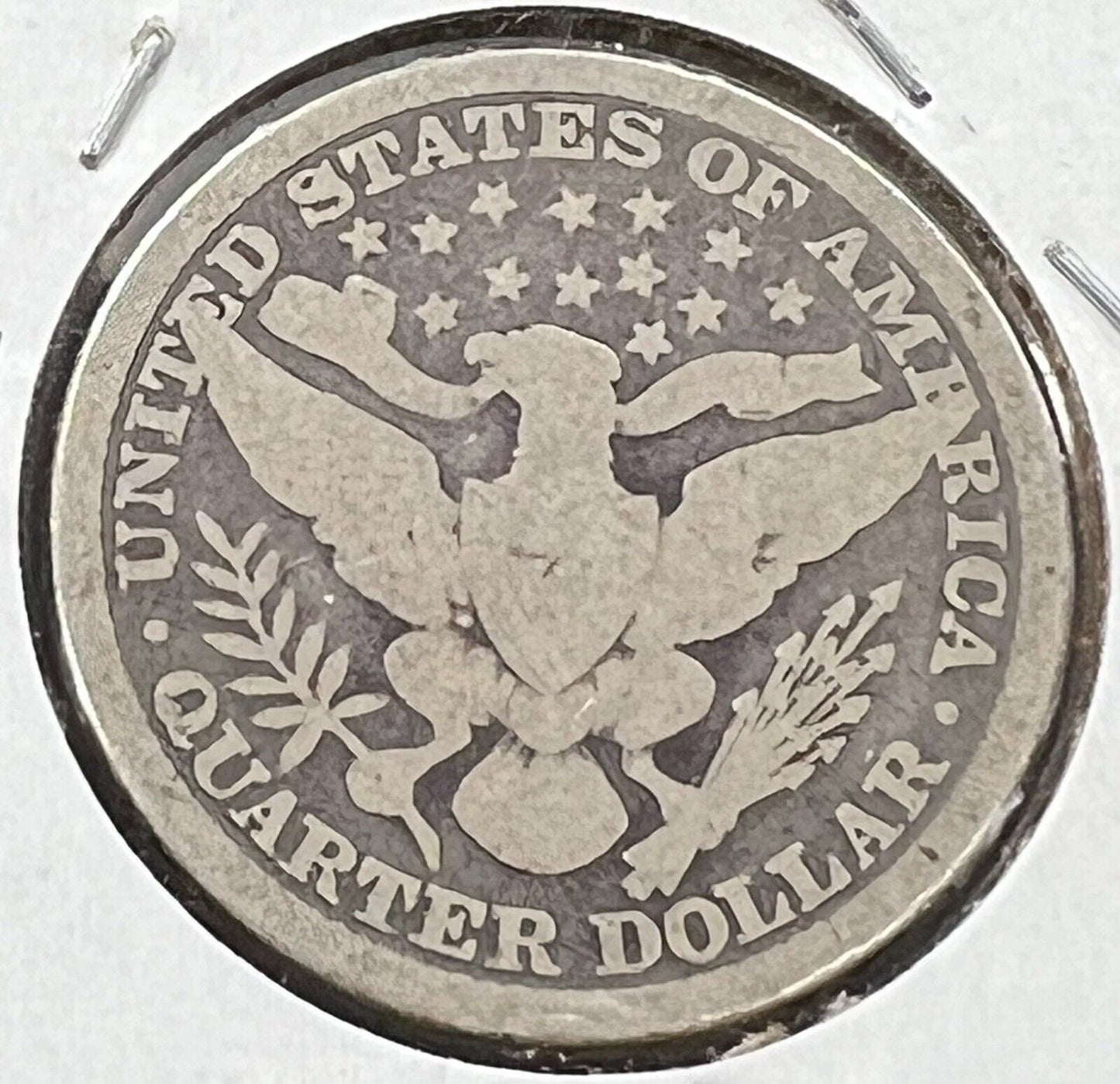 1892 Barber Silver Quarter Coin Choice Good Circ First Year of Type