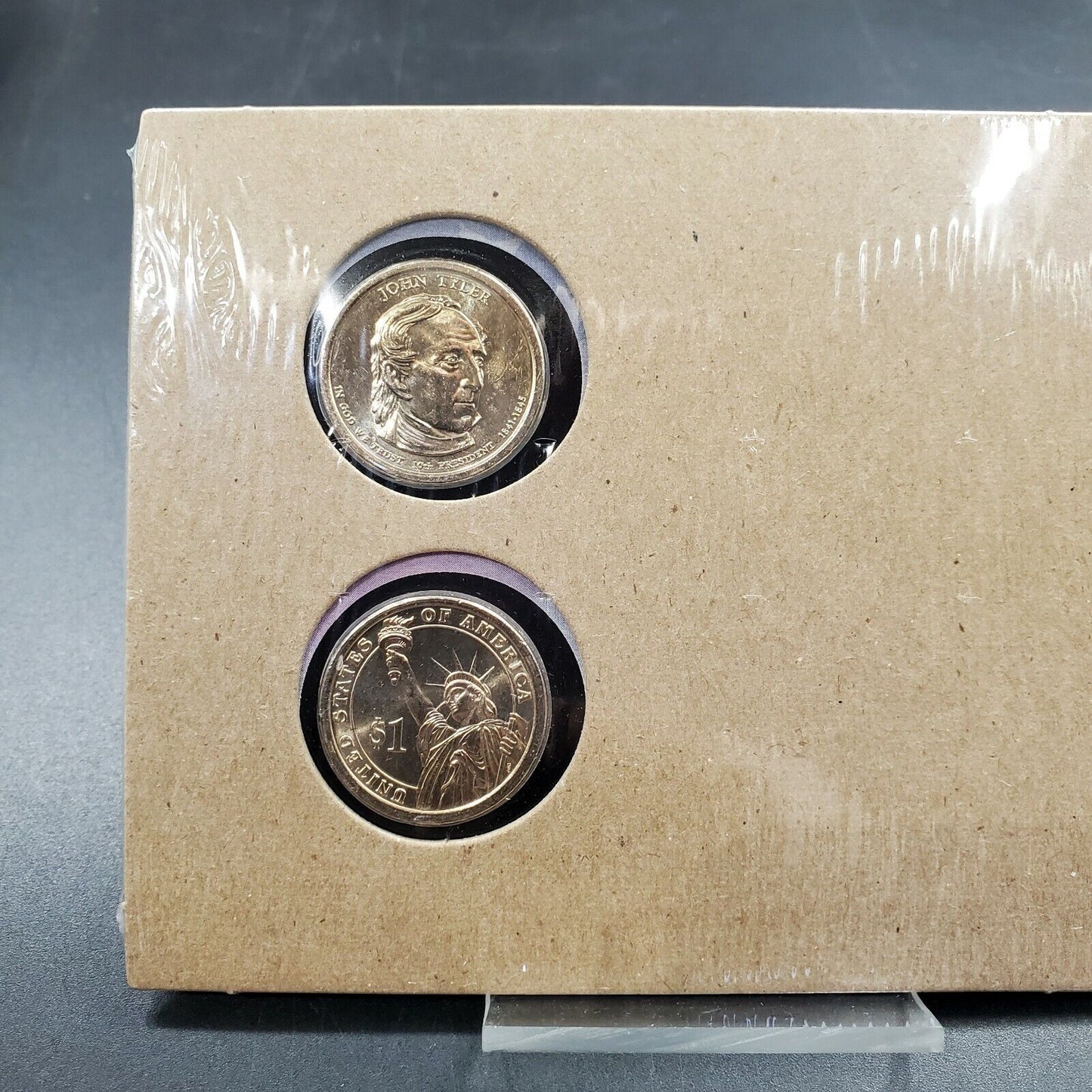 JOHN TYLER 2007 Presidential Dollar P & D 2 coin Set First Day OGP