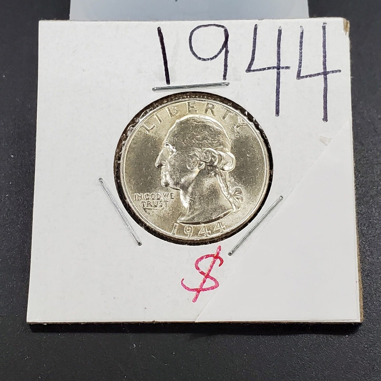 1944 P Washington Silver Quarter Coin CIRCULATED Choice AU About UNC