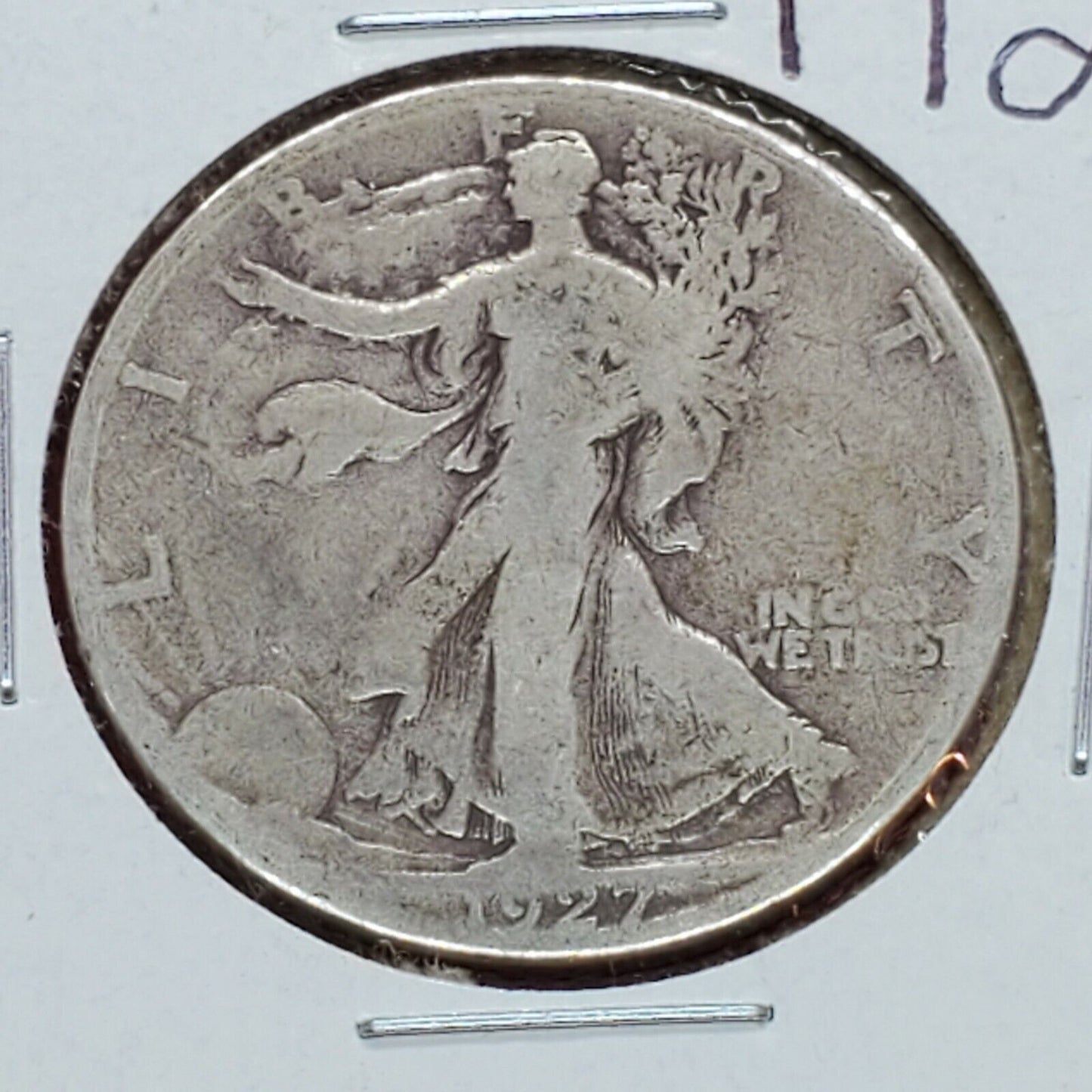 1927 S Walking Liberty Silver Half Dollar Coin Average Good Circulated