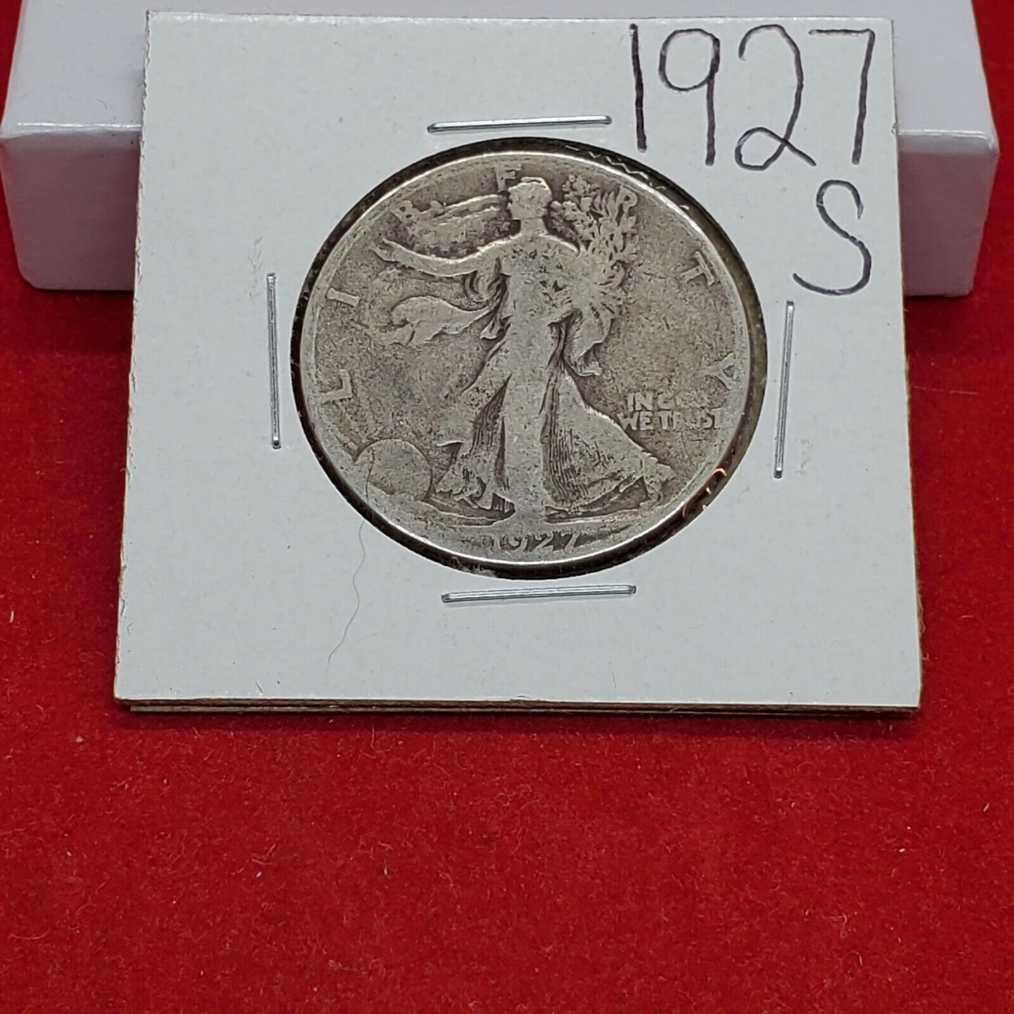 1927 S Walking Liberty Silver Half Dollar Coin Average Good Circulated