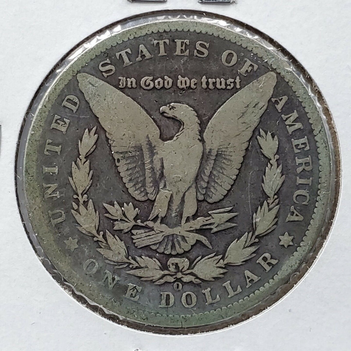 1896 O Morgan Silver Dollar Coin Eagle reverse Good / VG Very Good Circulated