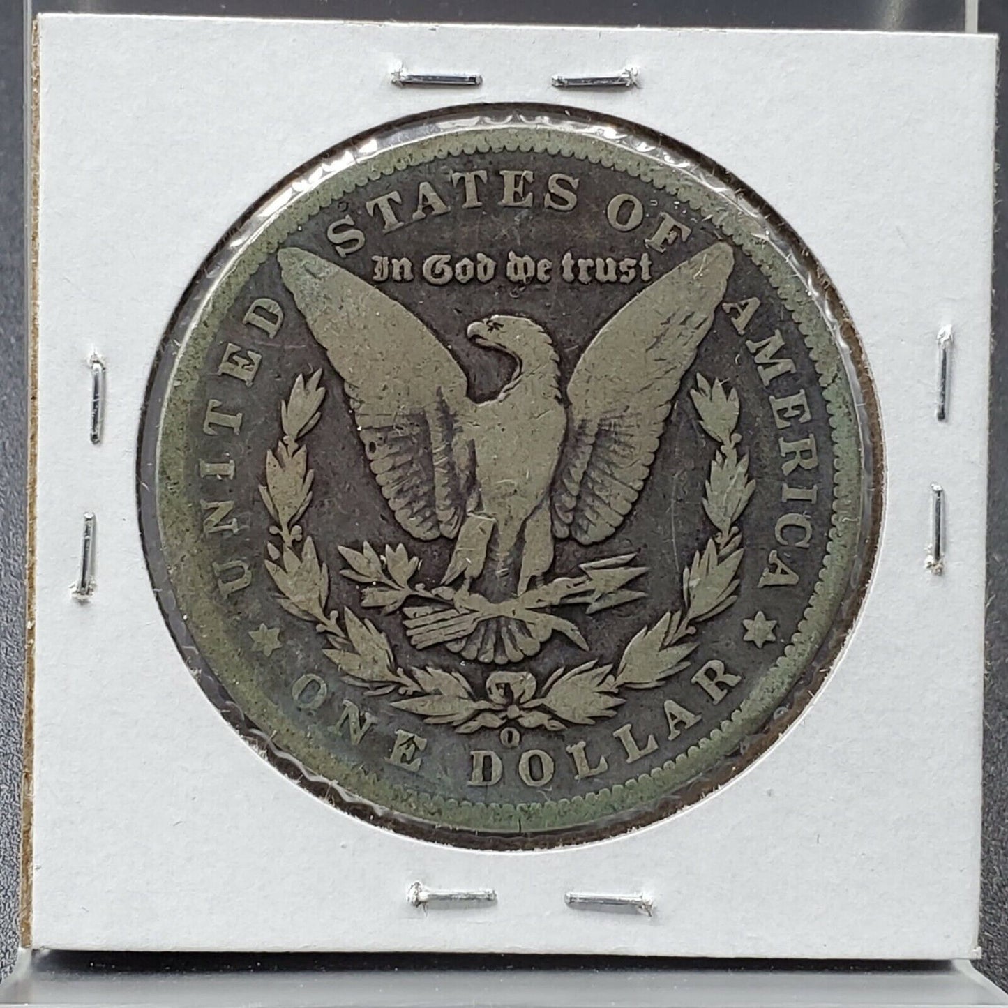 1896 O Morgan Silver Dollar Coin Eagle reverse Good / VG Very Good Circulated