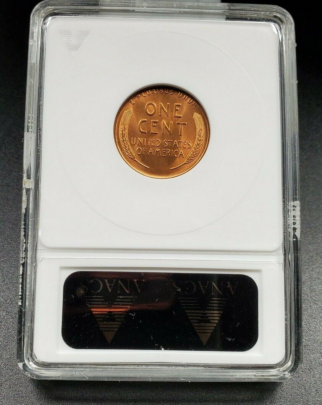 1942 D Lincoln Wheat Cent Penny Coin Variety ANACS MS64 RED RPM 013 DMR-021