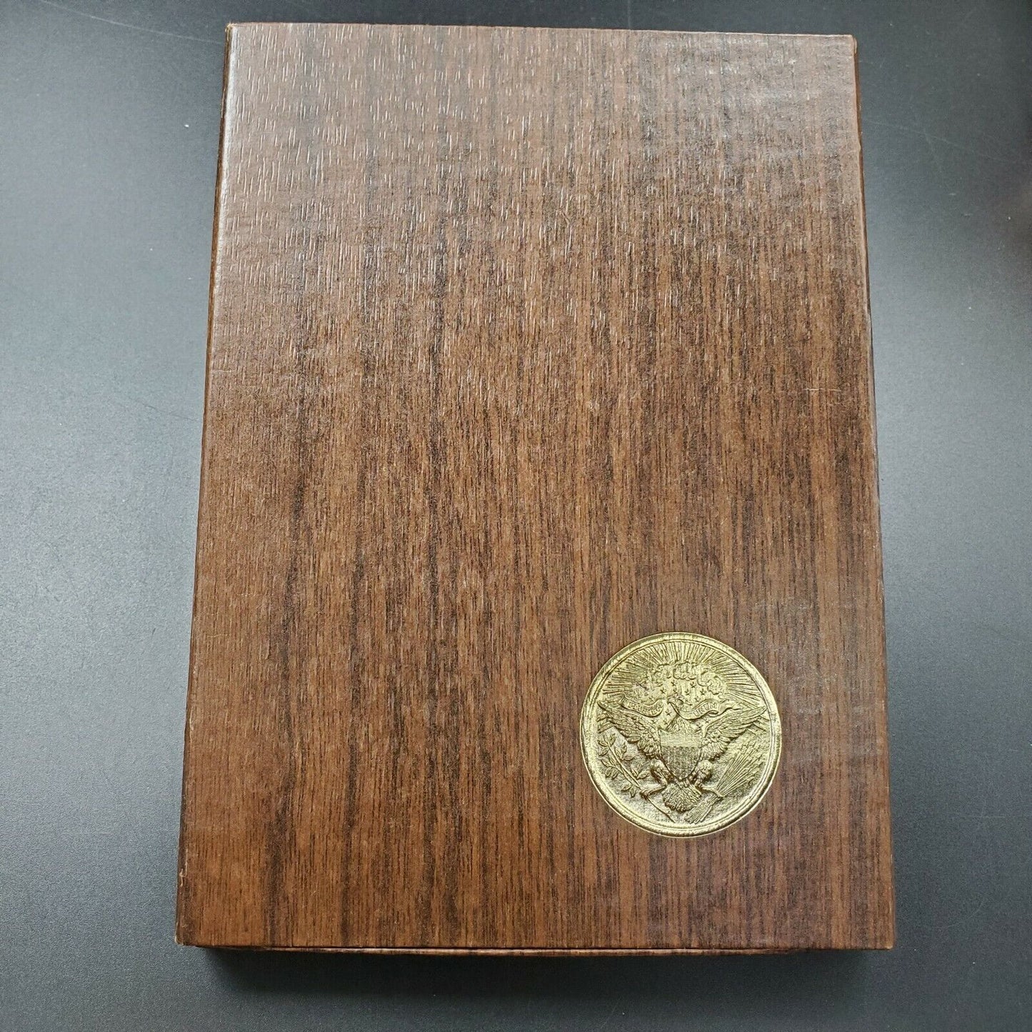 1973 S $1 Eisenhower Brown Ike 40% Proof Silver Dollar OGP Original Blue Toning