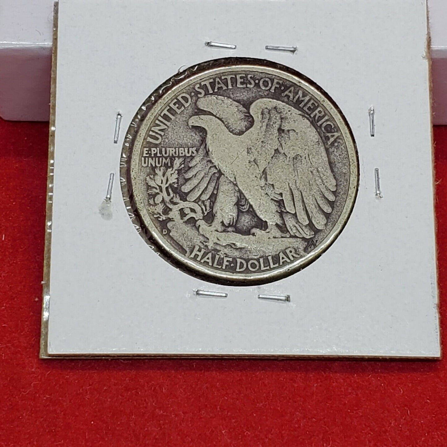 1939 D Walking Liberty Silver Half Dollar Coin Circulated Nice Toning Toner