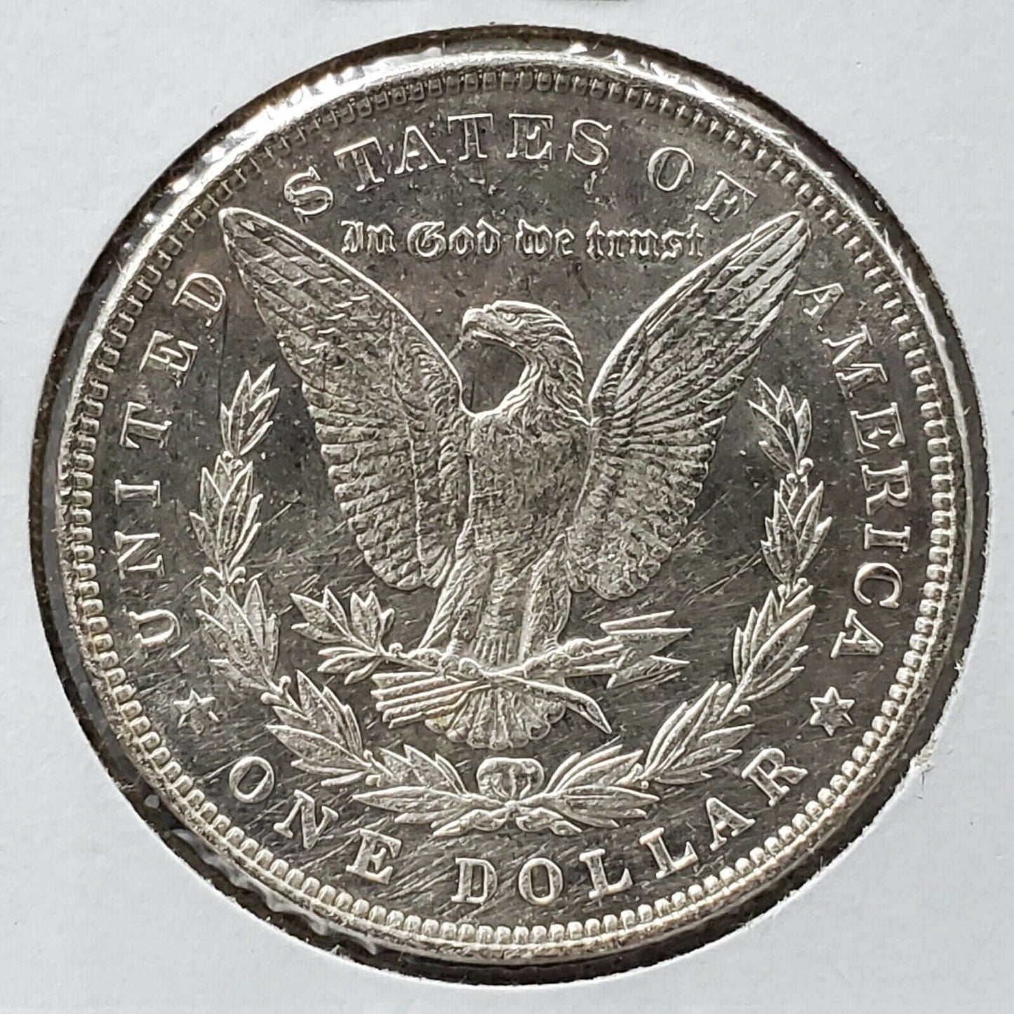 1887 Morgan Silver Eagle Dollar $1 Coin Average UNC PL Reverse Doubled 18 VAM