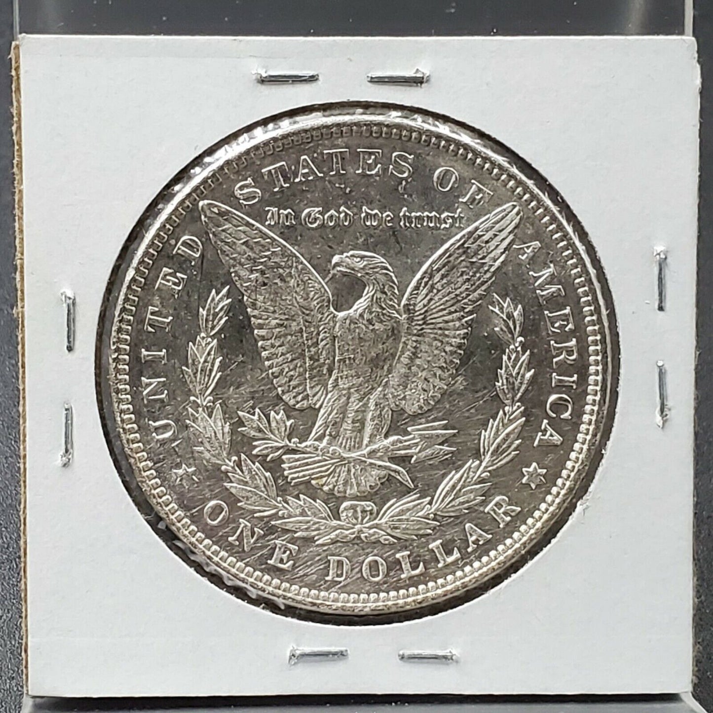 1887 Morgan Silver Eagle Dollar $1 Coin Average UNC PL Reverse Doubled 18 VAM