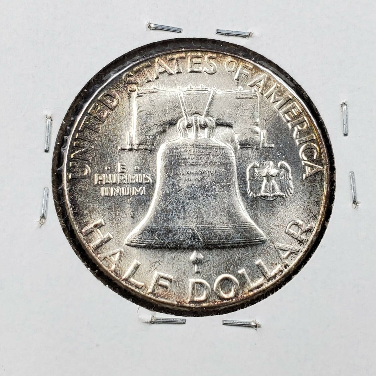 1954 P Franklin Silver 90% Half Dollar Coin CH BU UNC Bugs Bunny FS-401 Variety