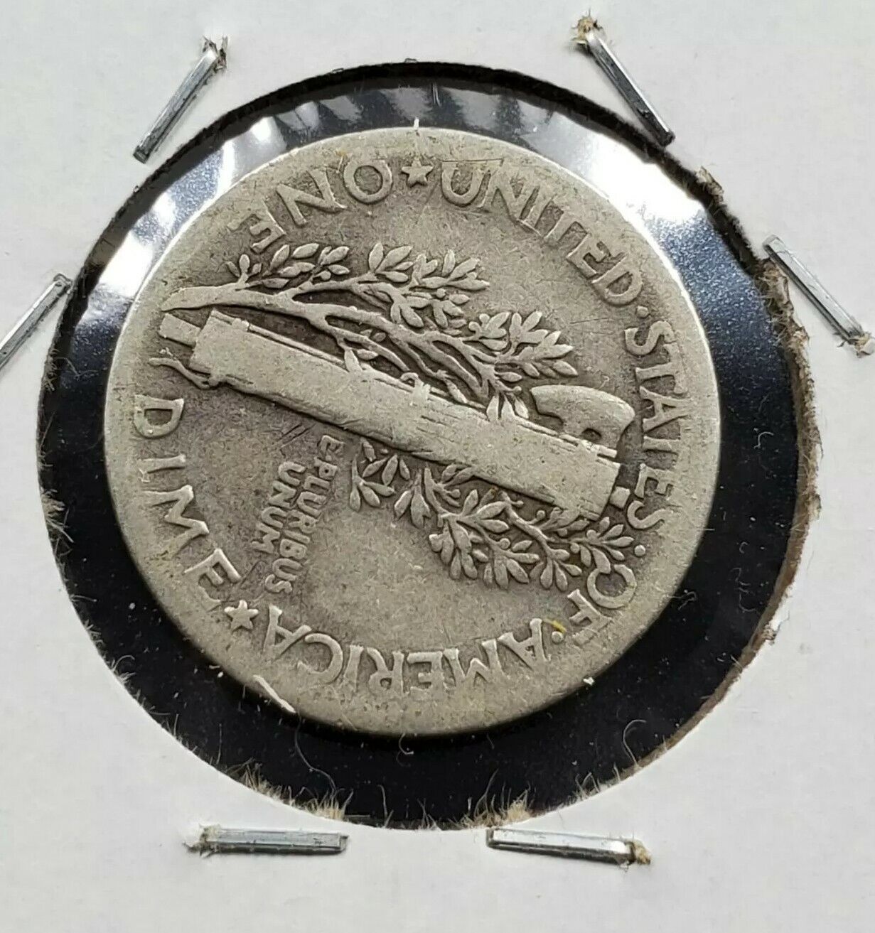 1936 Mercury Silver Dime Graffiti Coin " John " religious ???