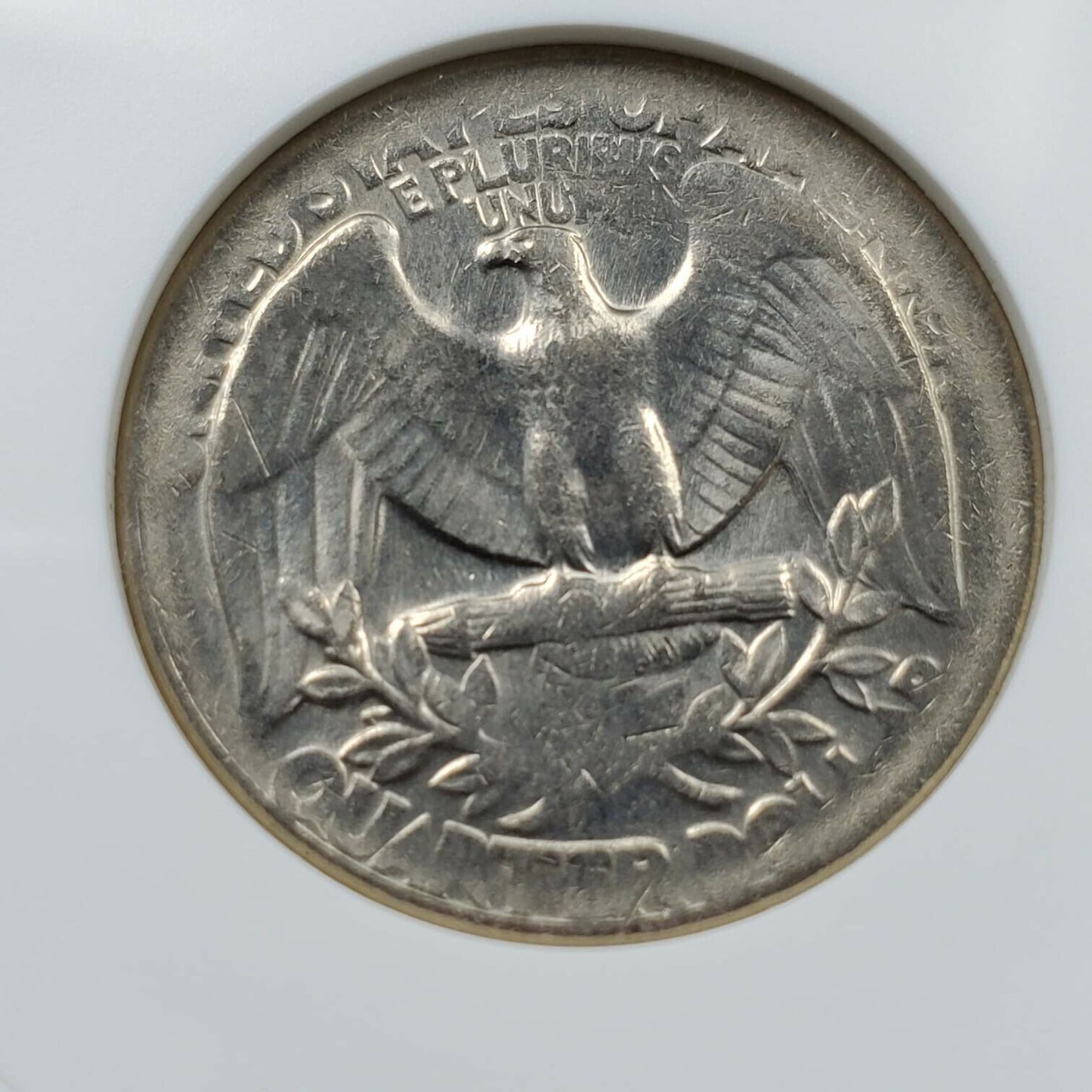 Large Error on 10c Stock 1970 D Washington Quarter ANACS Unc Details Nice Coin