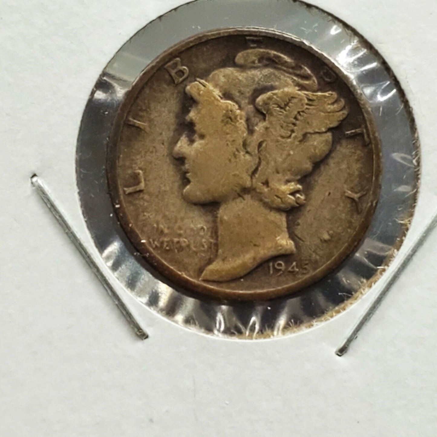 1945 s Mercury Dime MICRO S VARIETY SILVER COIN Choice VG / FINE