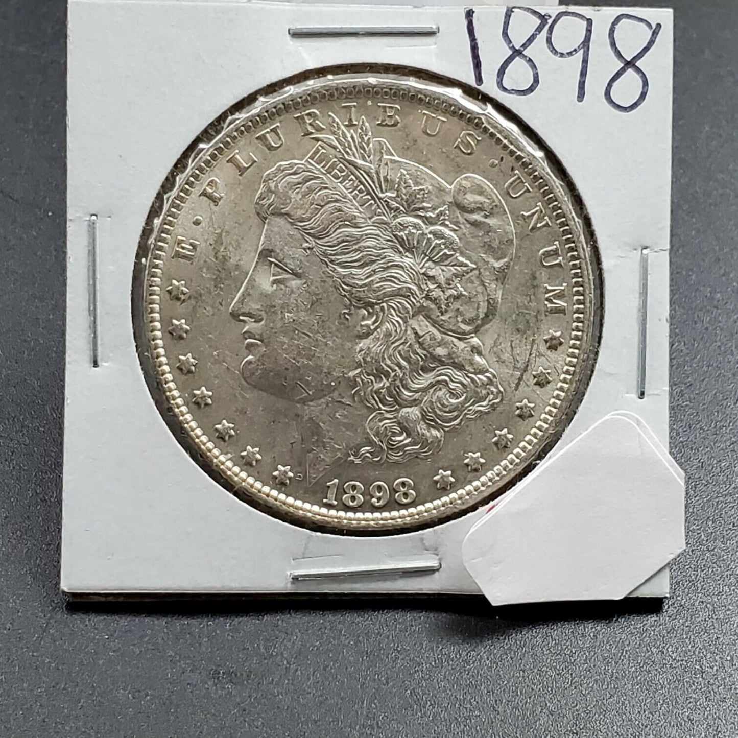 1898 P $1 Morgan Silver Dollar Coin BU Uncirculated
