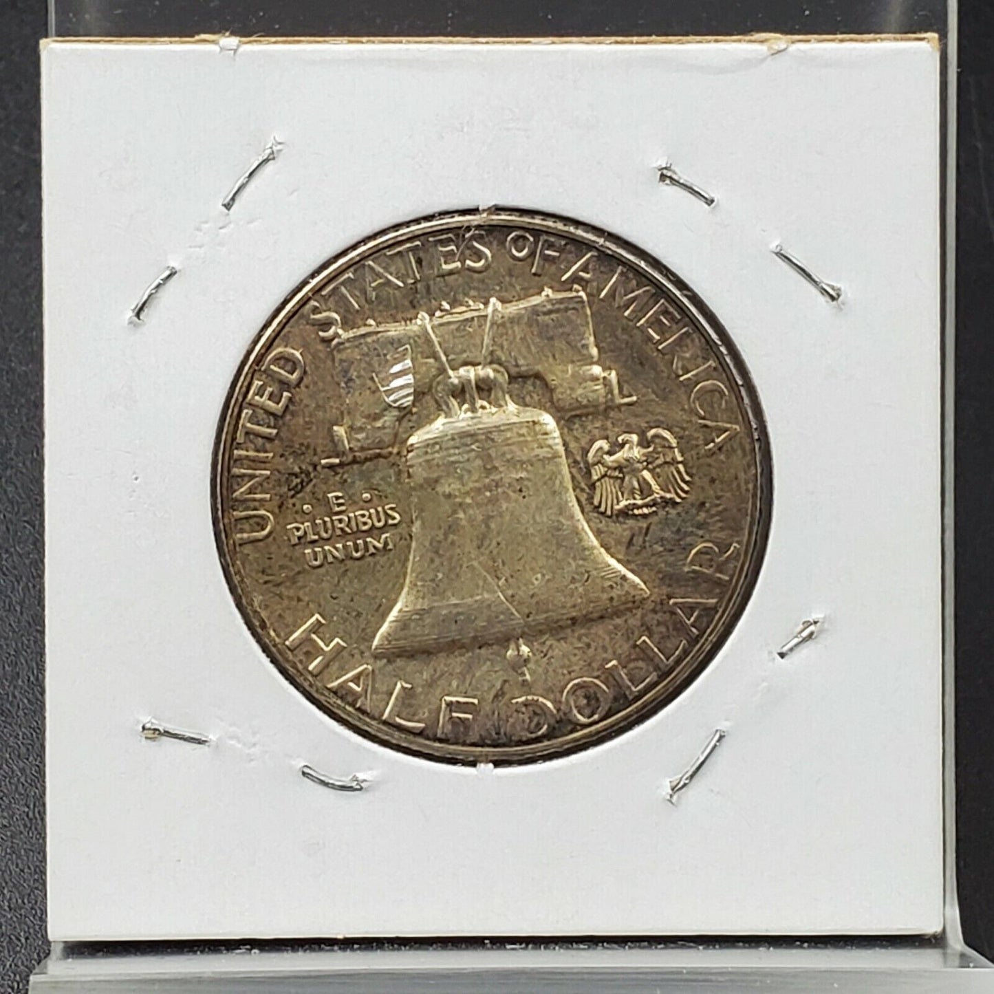 1961 P Franklin Silver Half Dollar Coin Averaged Toned Choice Proof Coin