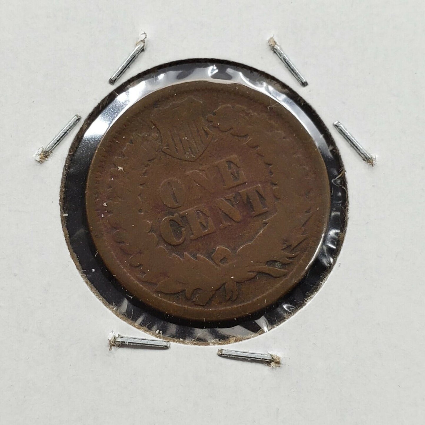 1865 Indian Head Cent Penny Coin Average Good Circulated