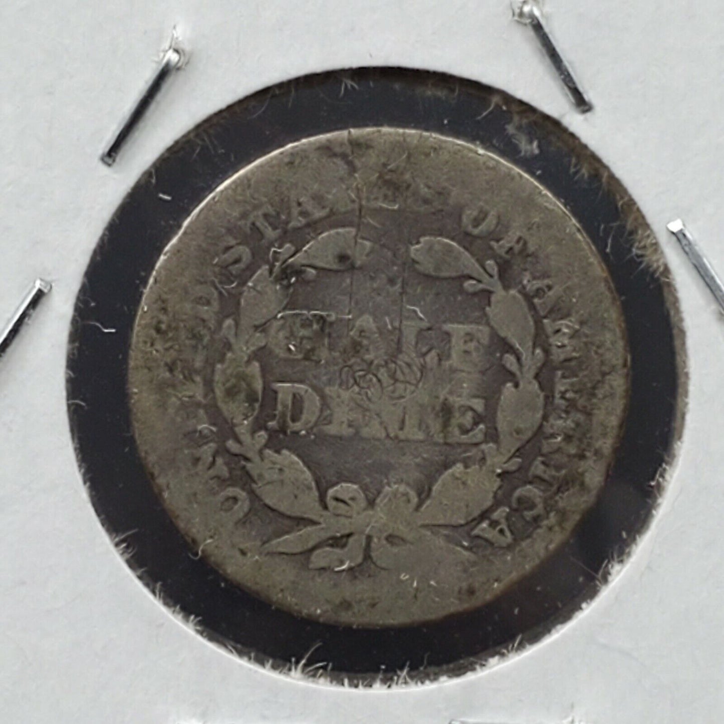 1853 Liberty Seated Half Dime Silver Coin With Arrows Variety AG About Good