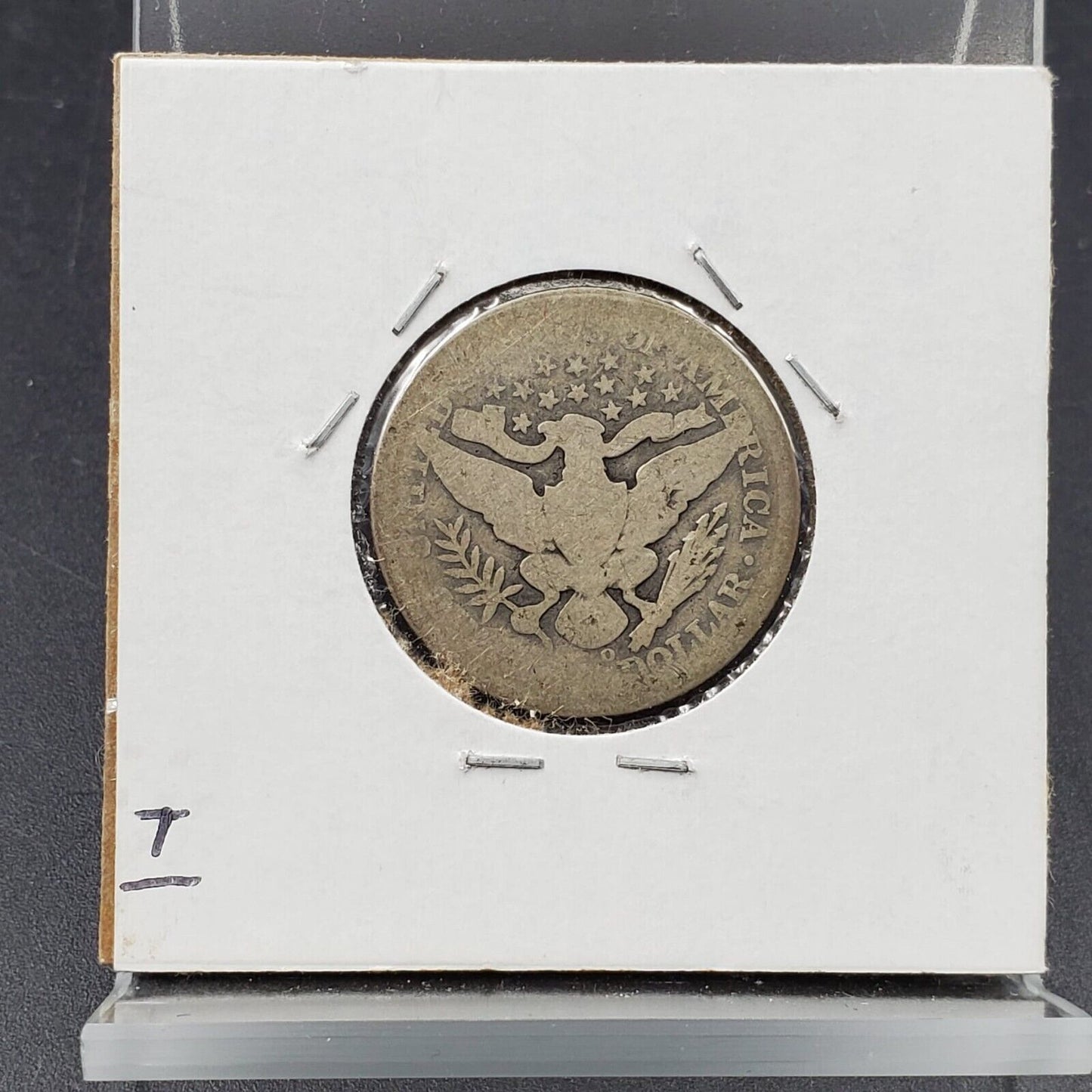 1895 O Barber Silver Eagle Quarter New Orleans Mint AG About Good Full Date