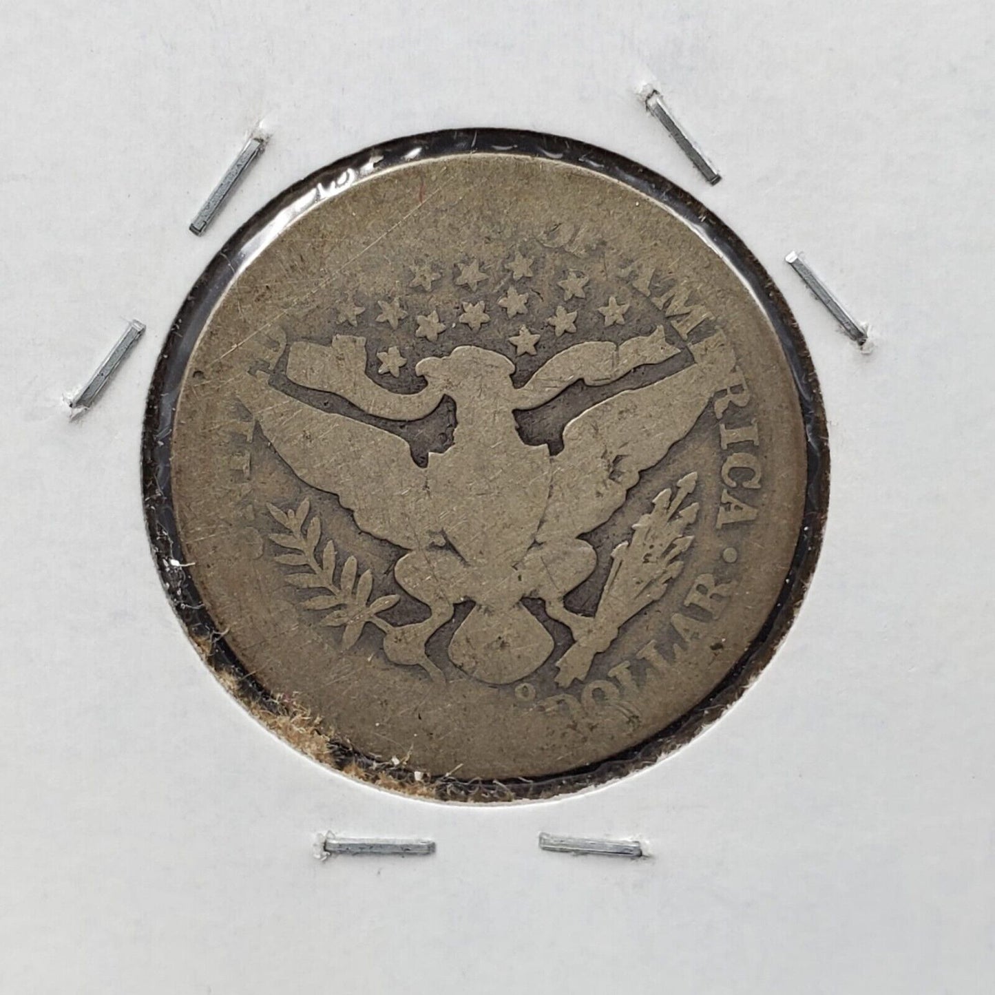 1895 O Barber Silver Eagle Quarter New Orleans Mint AG About Good Full Date