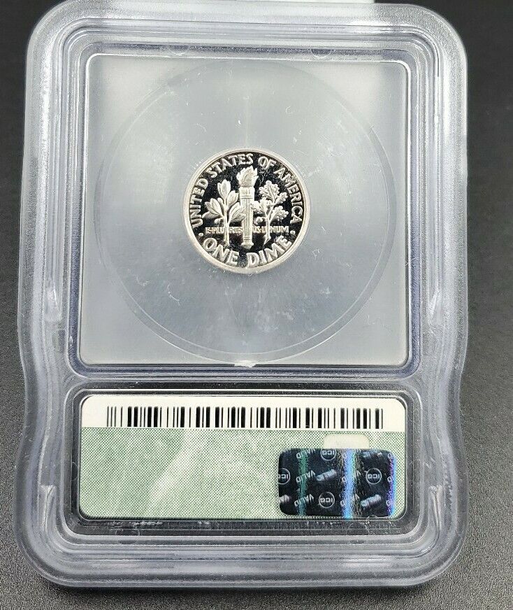1963 P Roosevelt Silver Dime Coin Vintage ICG PR69 Near Perfect Gem Proof