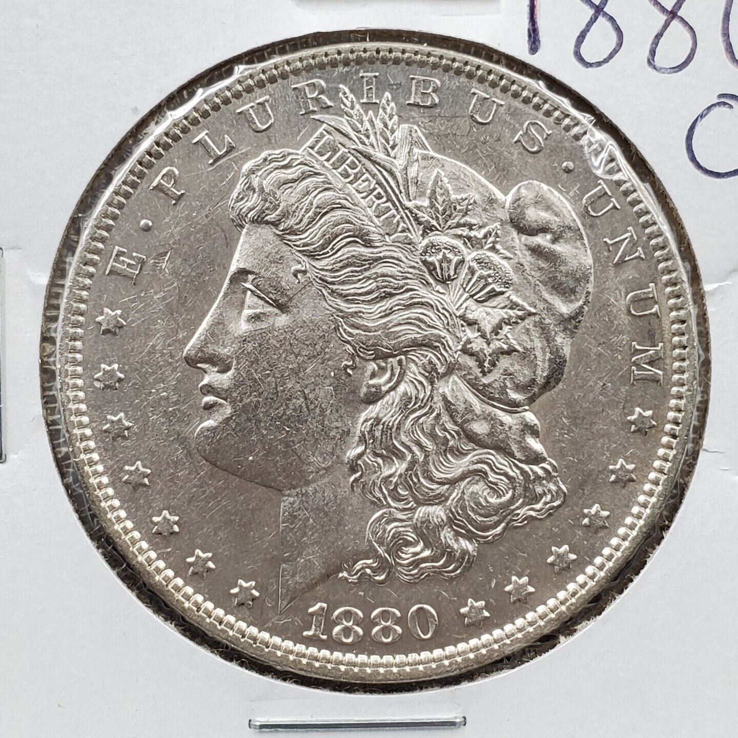 1880 O $1 Morgan Silver Eagle Dollar Coin Choice AU About UNC