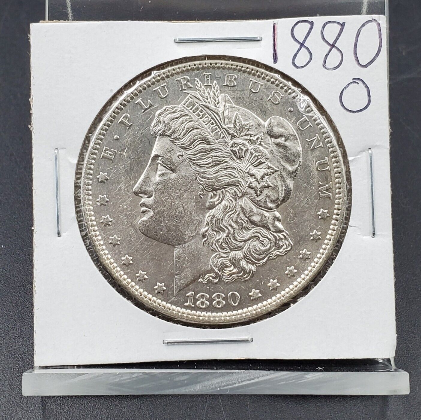 1880 O $1 Morgan Silver Eagle Dollar Coin Choice AU About UNC