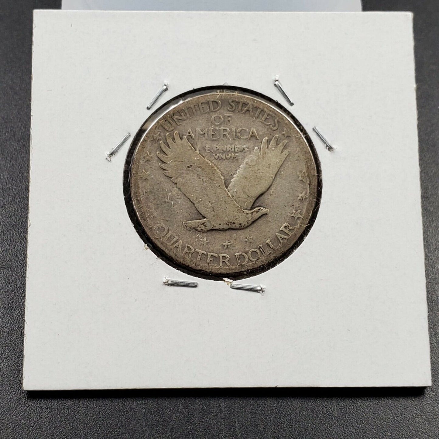 1926 S 25c Standing Liberty Silver Quarter Coin CH AG Die Crack @ Foot Variety