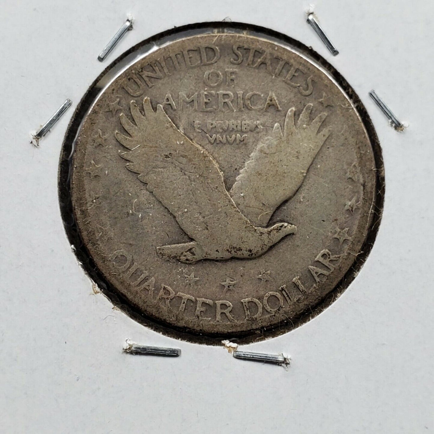 1926 S 25c Standing Liberty Silver Quarter Coin CH AG Die Crack @ Foot Variety