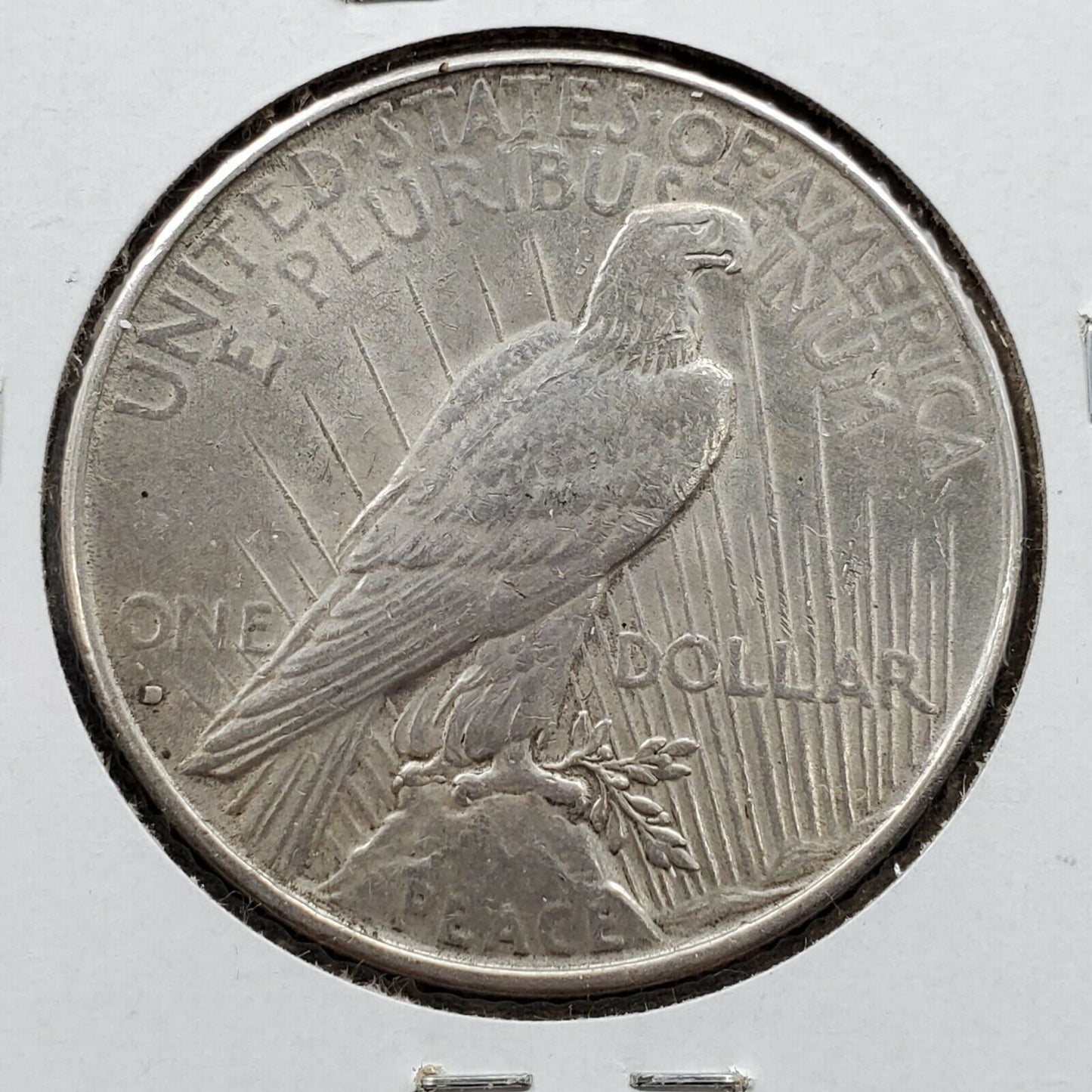 1934 D Peace 90% Silver Eagle Dollar Coin Choice EX XF Nice Strike