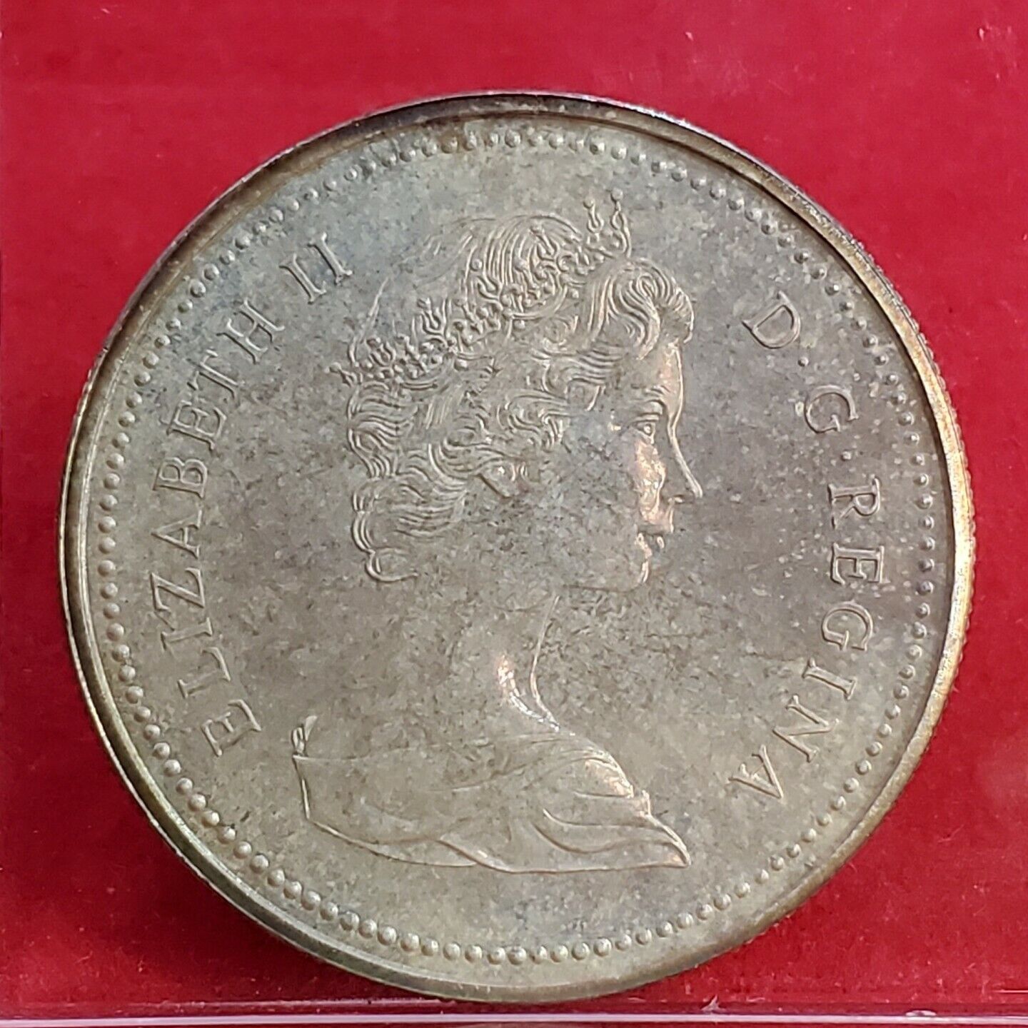 1972 CANADA SILVER DOLLAR $1 VOYAGEUR Canoe Dollar PQ TONING