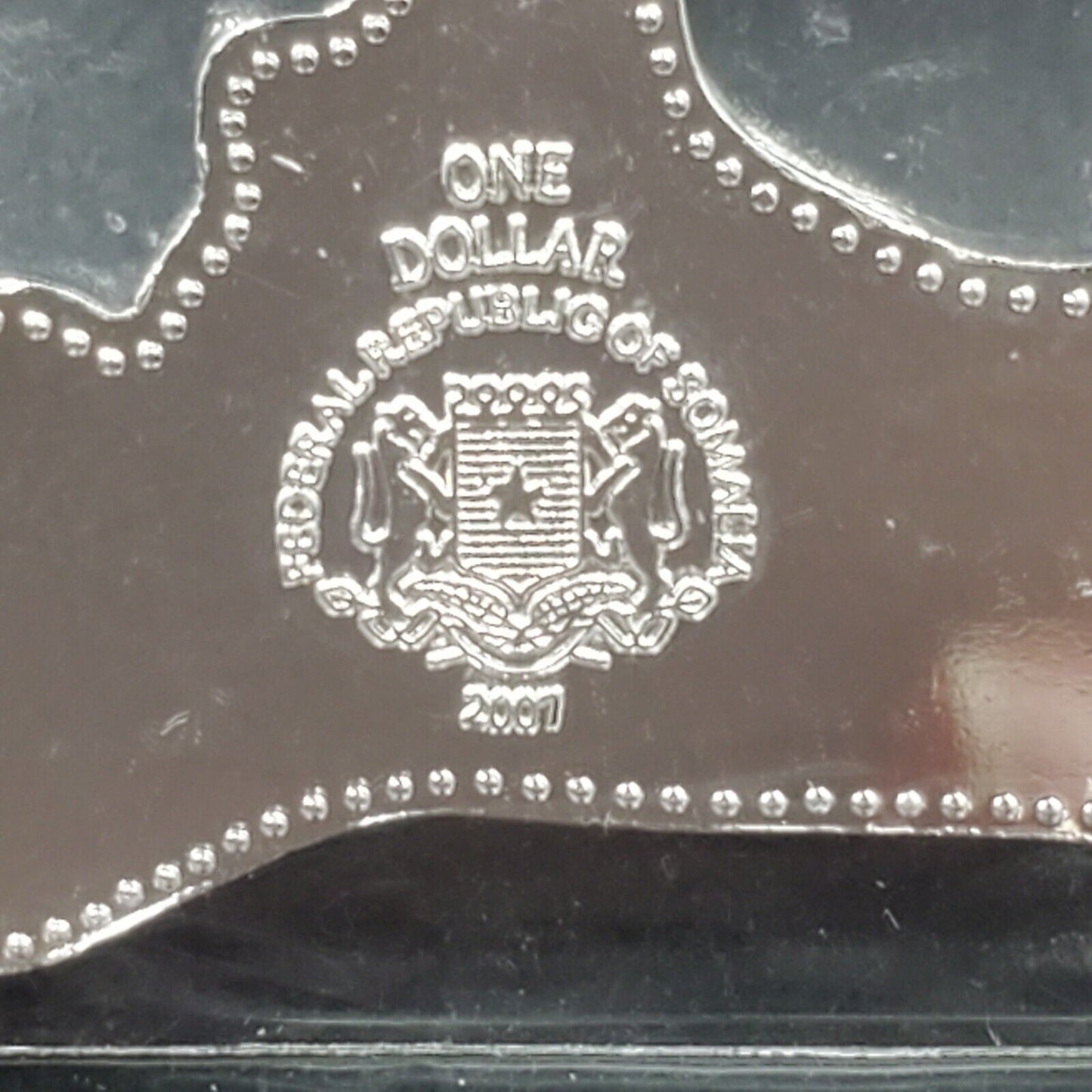 2007 SOMALI REPUBLIC - Harley Davidson $1 Motorcycle Coin