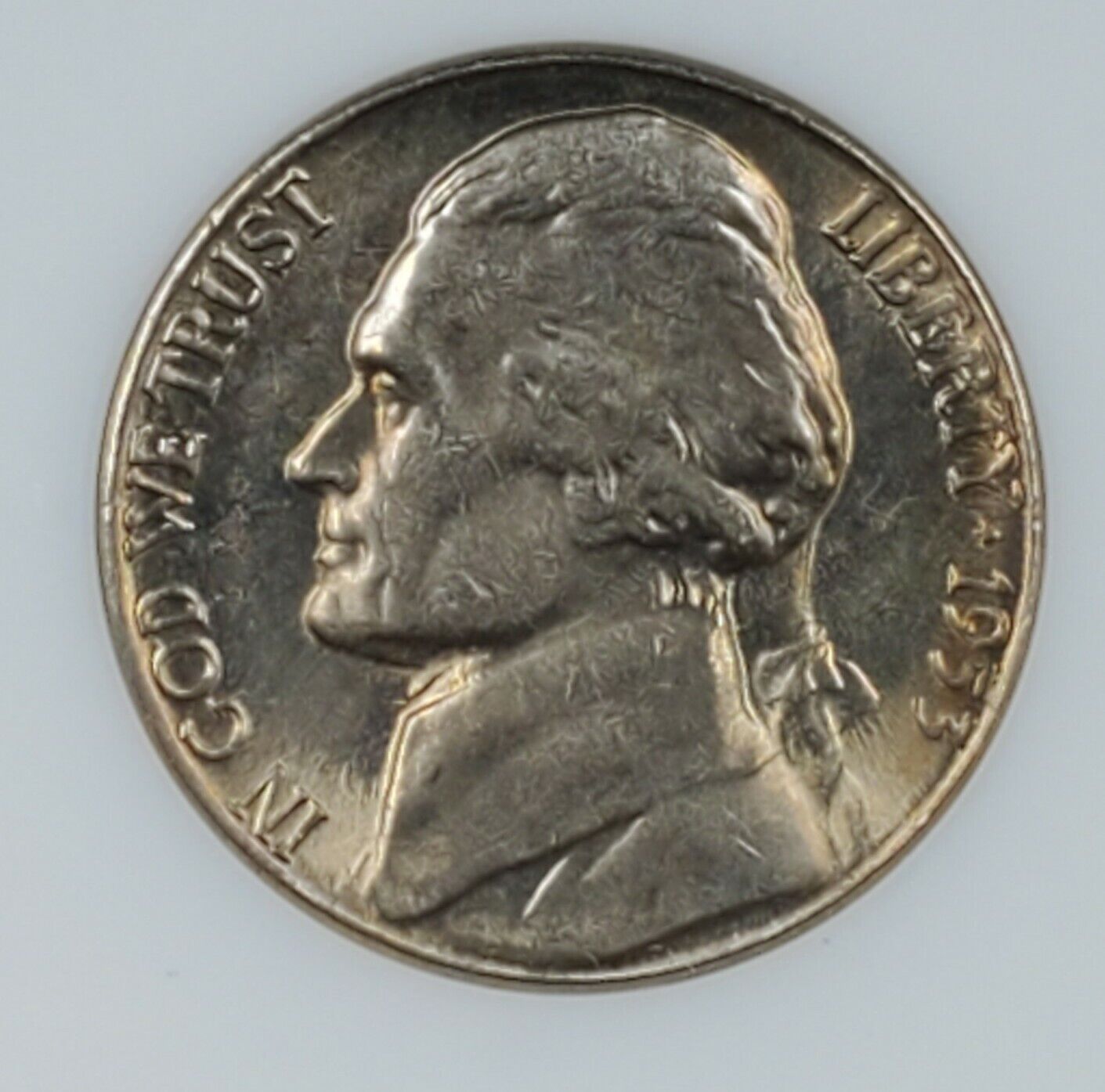 1953 S S/S Jefferson Nickel Coin ANACS MS65 Gem BU UNC RPM 006 DMR-007