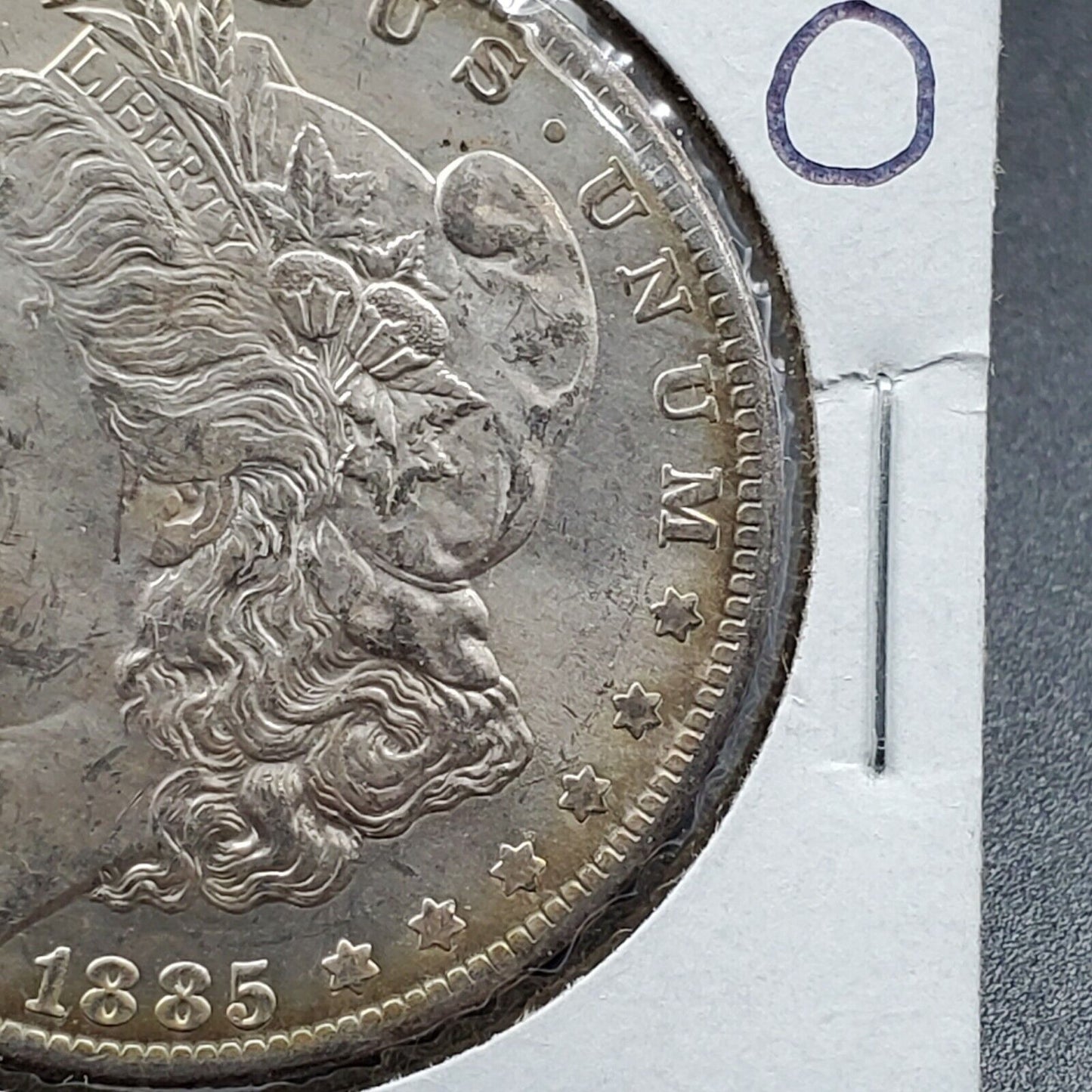 1885 O Morgan Silver Dollar Choice BU UNC Some Toning Nice Coin