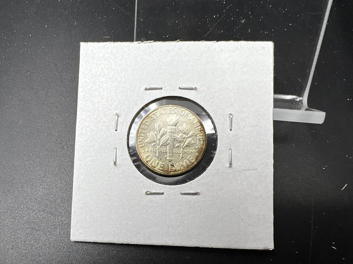 1964 D 10c Roosevelt Silver Dime Coin BU UNC Neat Toning Toner Amber