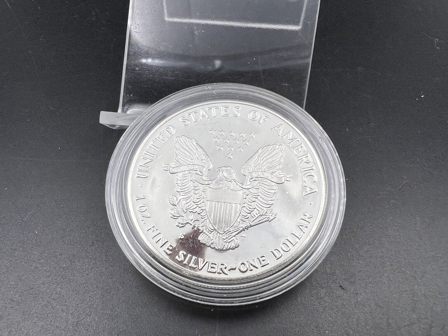 1990 Proof 1 oz .999 American Silver Eagle Coin Gem Uncirculated in Capsule