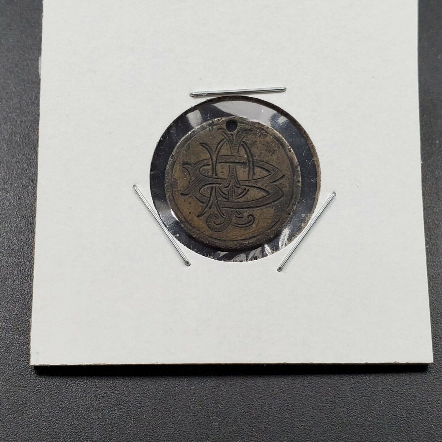 RJB Monogram Love Token on Rev of 1883 Seated Liberty silver dime