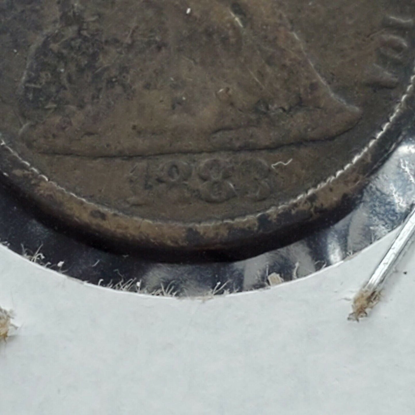 RJB Monogram Love Token on Rev of 1883 Seated Liberty silver dime