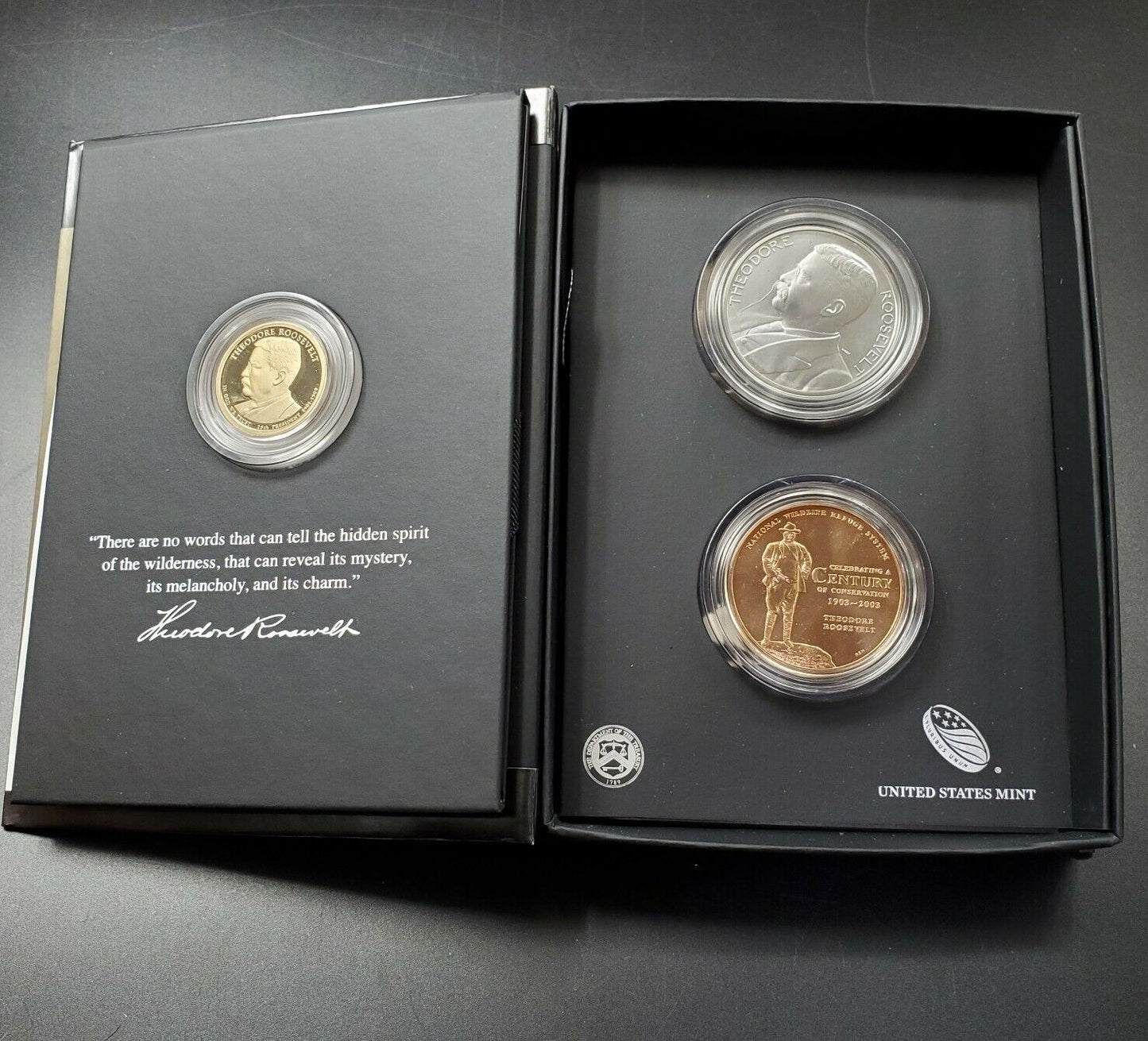 2013 Coin and Chronicles Theodore Teddy Roosevelt Set Coin & Medals OGP