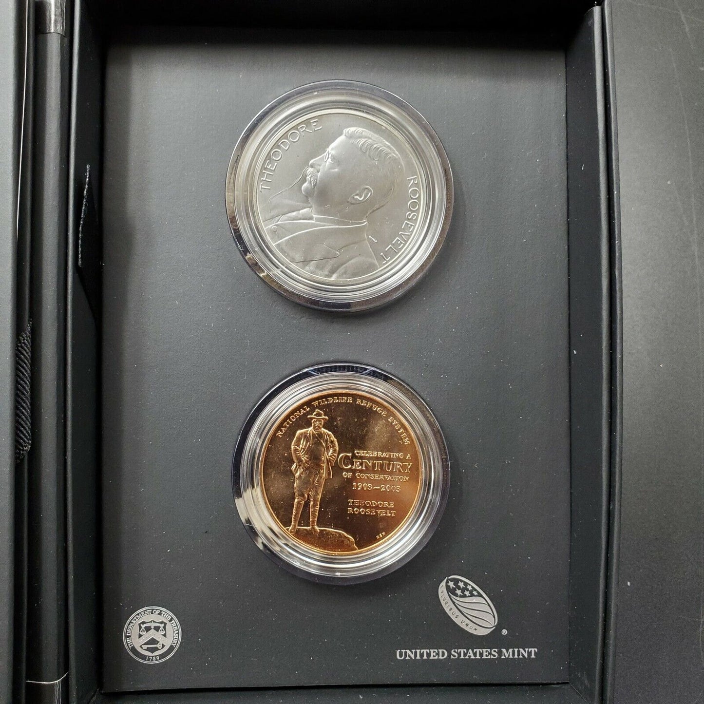 2013 Coin and Chronicles Theodore Teddy Roosevelt Set Coin & Medals OGP