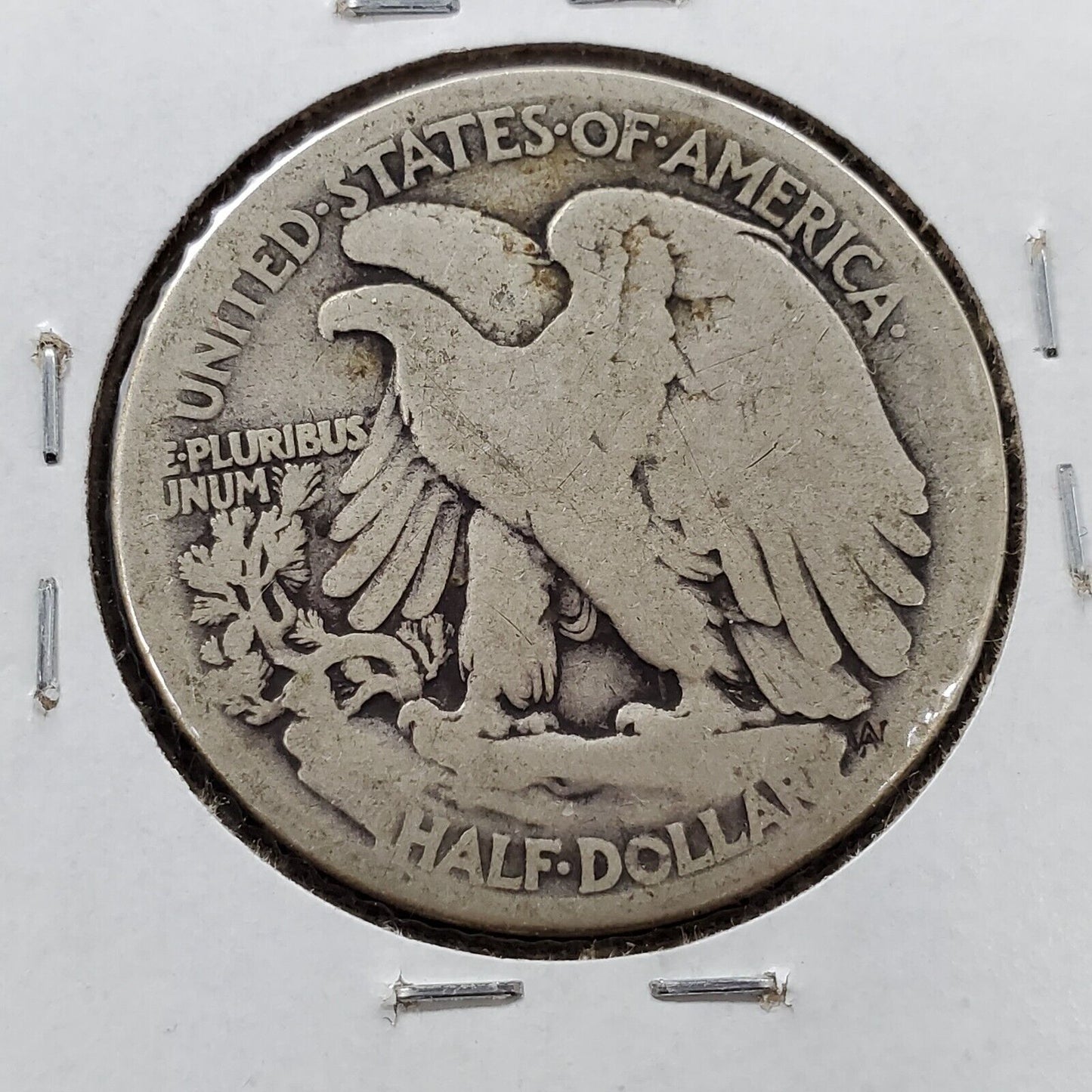 1916 D 50c Walking Liberty Half Dollar Coin Choice AG / Good OBV Mint Mark