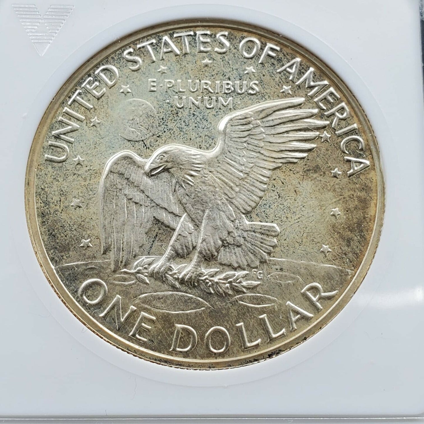 1971 S $1 Ike Eisenhower Dollar Coin ANACS PF64 Cameo Variety DDO 052 DDR 010