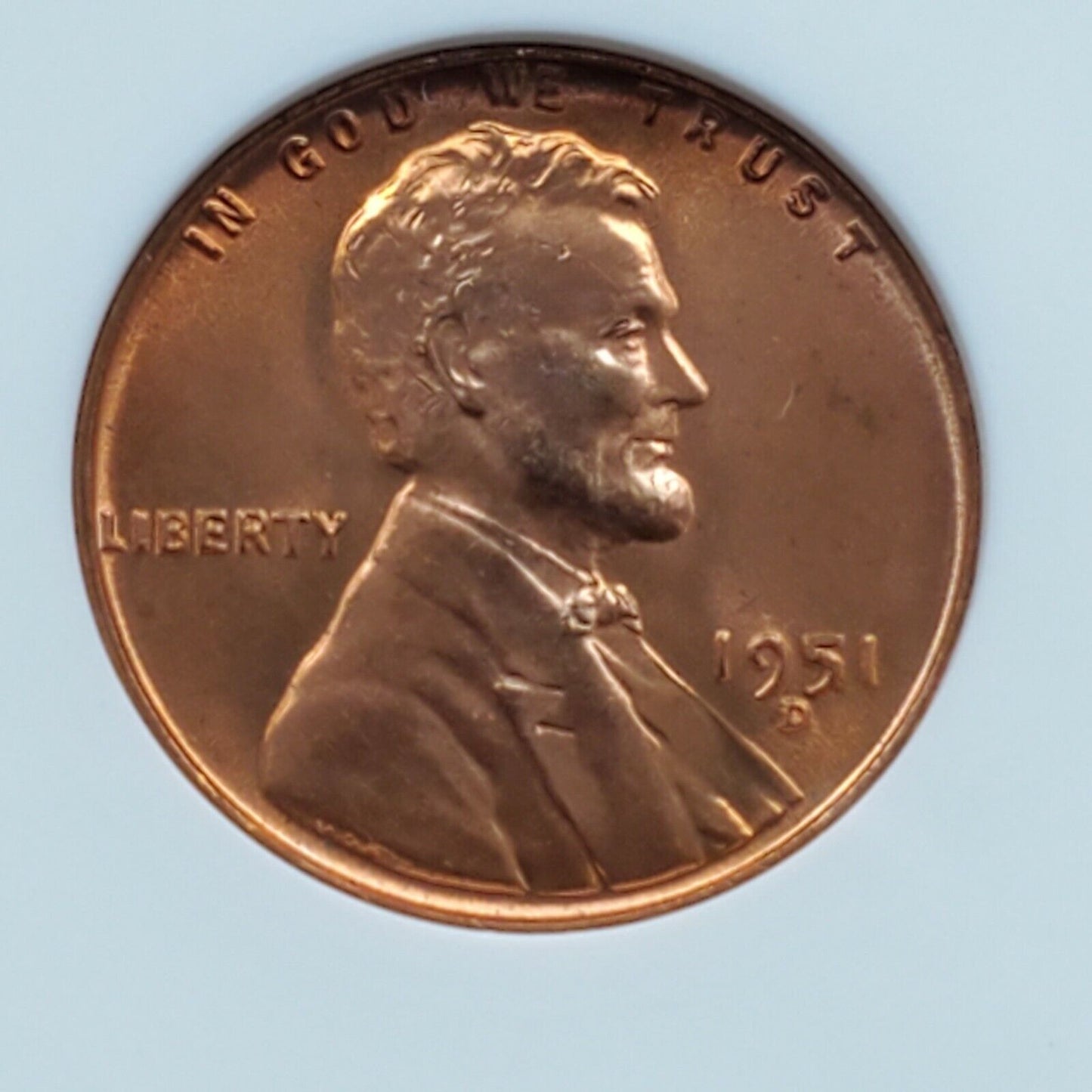 1951 D/S Lincoln Wheat Cent Penny Error ANACS MS63 RD FS-021.5 FS-511 Breen-2202