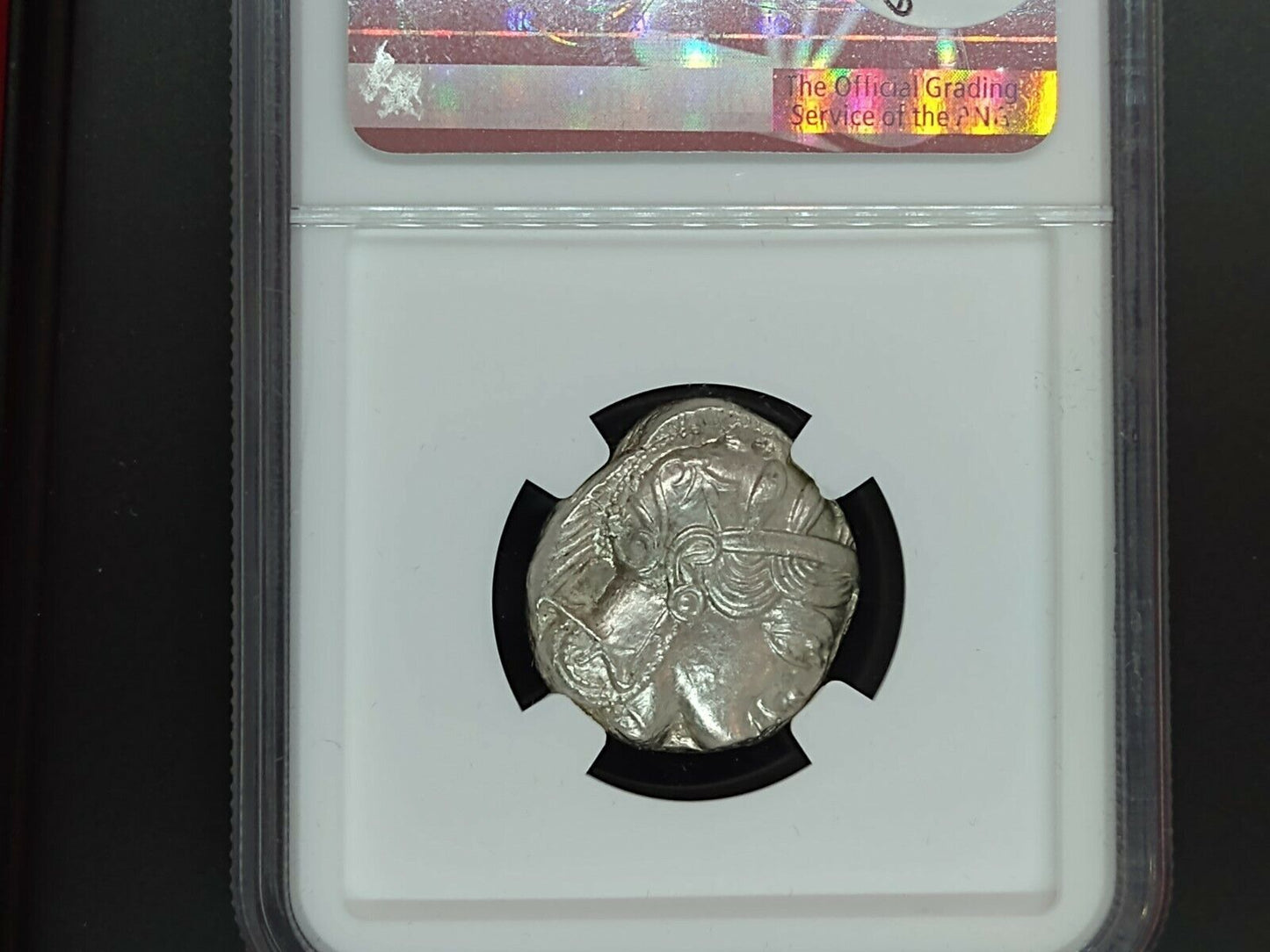 440 - 404 BC Athena Owl Greek Tetradrachm Attica Athens Ancient Coin NGC MS 4/5
