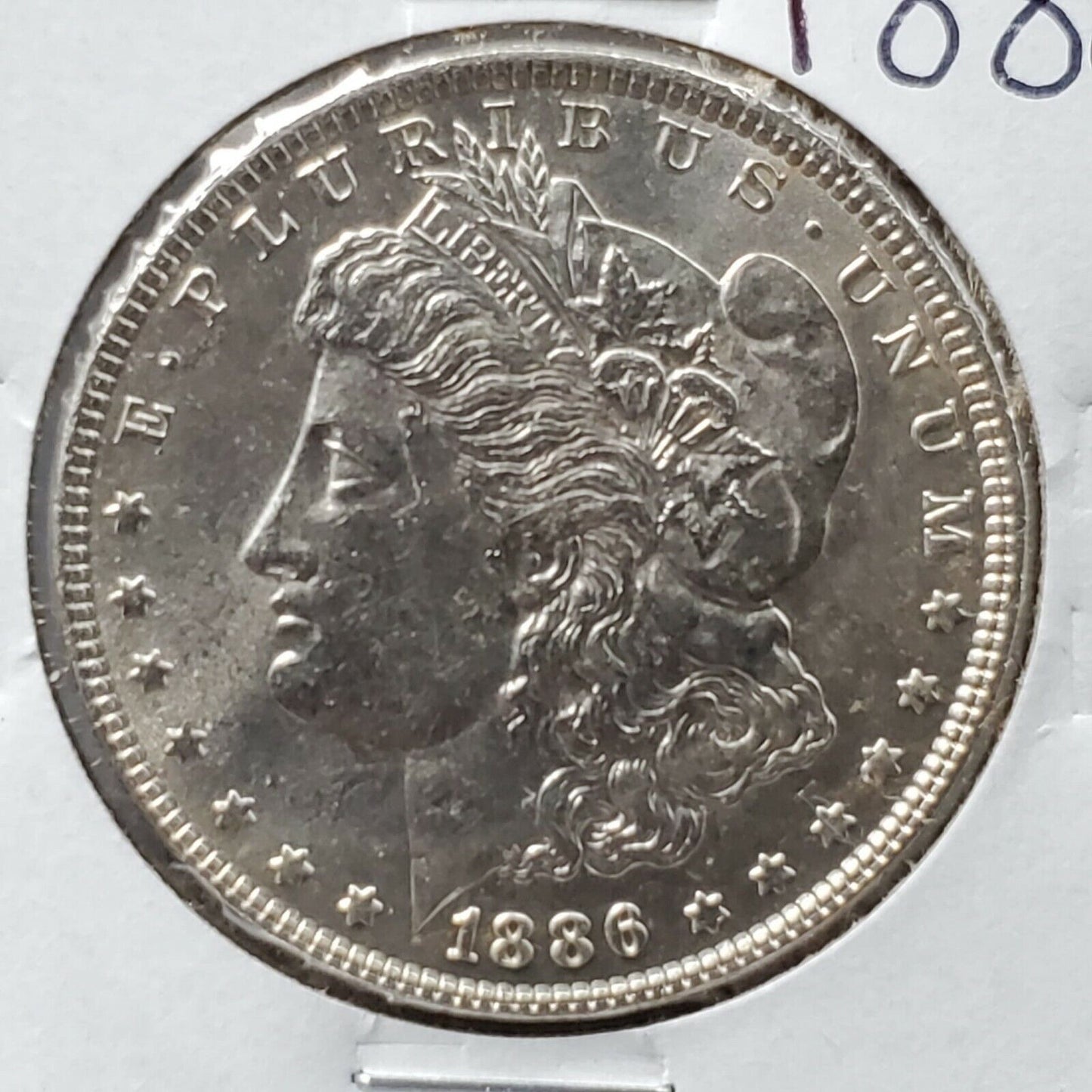 1886 P Morgan Silver Eagle Dollar $1 Coin BU UNC Uncirculated NOT MUCH Toning