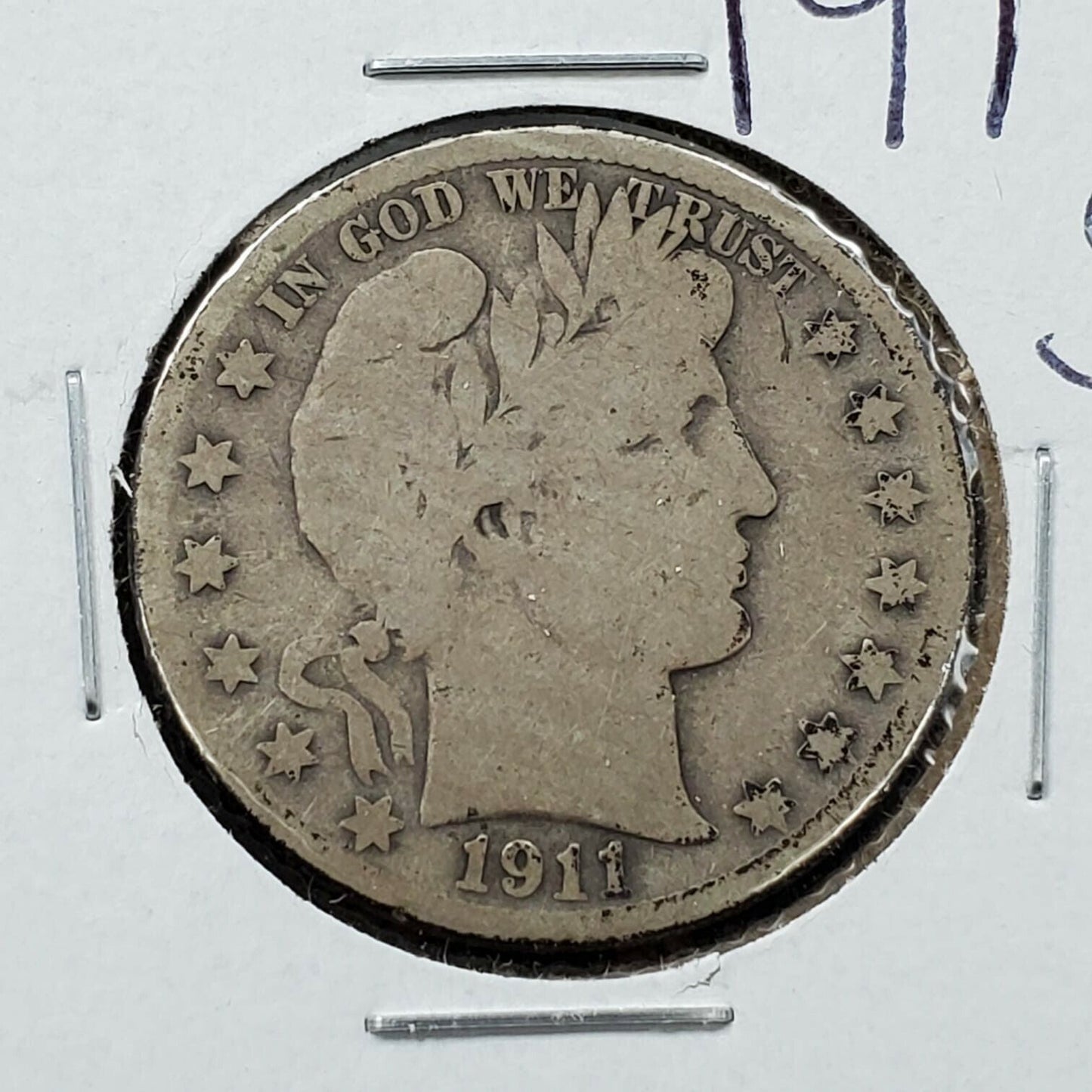 1911 S Barber Silver Half Dollar 50c Coin Choice AG / Good Full Date Nice REV