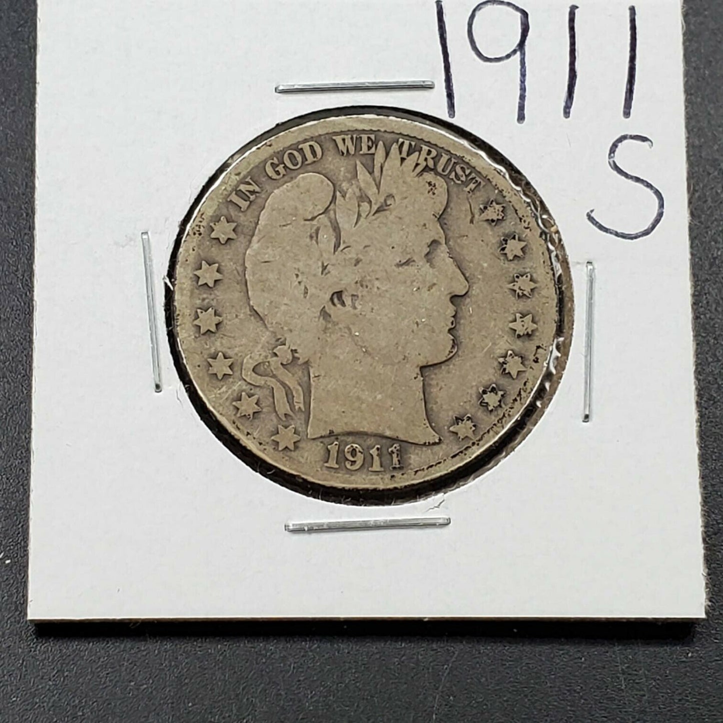 1911 S Barber Silver Half Dollar 50c Coin Choice AG / Good Full Date Nice REV