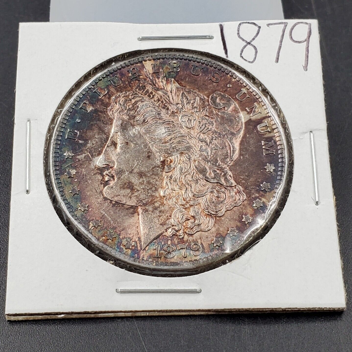 1879 P Morgan Silver Dollar Coin BU UNC PQ * TONING TONER WOW COLOR