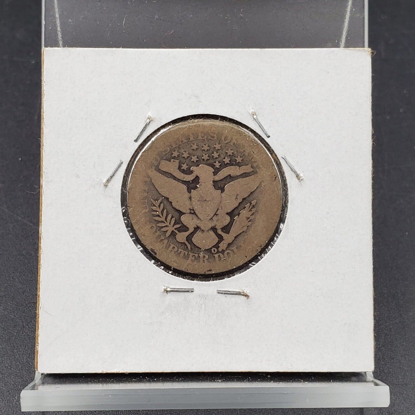 1894 O Barber Silver Eagle Quarter New Orleans Mint AG About Good Full Date