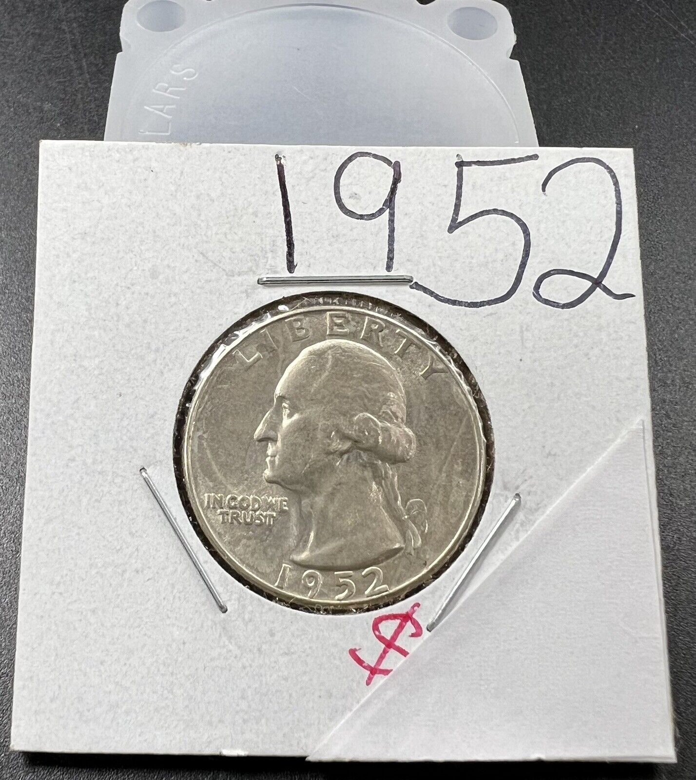 1952 P 25C Washington Quarter Silver Coin Choice AU About UNC