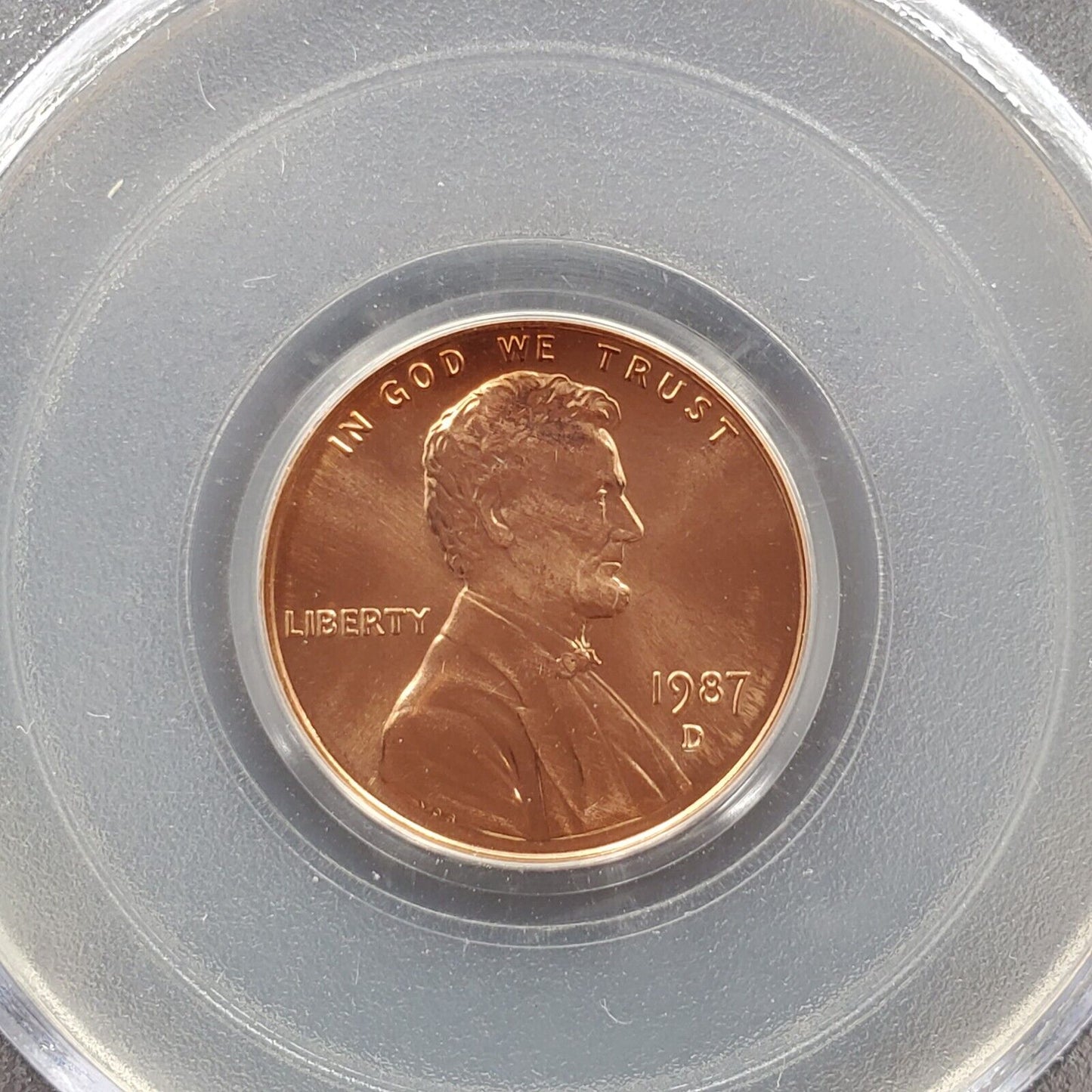 1987 D Lincoln Memorial Cent Penny Coin PCGS MS67RD #2